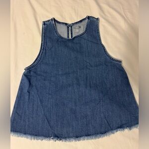 Aerie Jean High Neck Top, size small